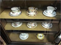 8 ASSORTED CUP, SAUCER & PLATES INCLUDES: