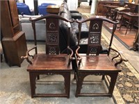 PR ANTIQUE CHINESE ELBOW CHAIRS