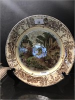 ROYAL STAFFORDSHIRE ' RURAL SCENE' CHARGER BY