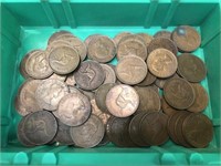 BOX OF AUSTRALIAN COINS INCLUDING PENNIES