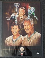 Autographed Hartford Whalers Hof Poster Hockey