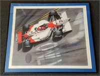 Awesome Signed Marlboro Race Car Art Print Framed