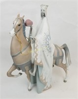Lladro 11020 King Balthasar On Horse Statue