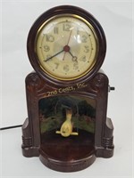 Mastercrafters No. 335 Mantel Clock Swinging Bird