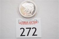 1 oz .999 Fine Silver Coin- Elephant