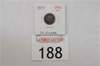 3 Cent Nickel 1875