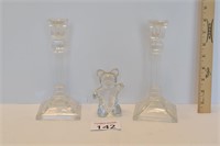 Candle Holders and Bear