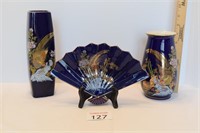 Japanese Vases and Plate
