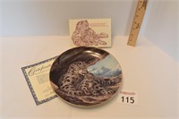 Snow Leopard Commemorative Plate