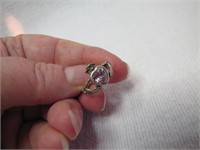 Vintage 925 CLADDAGH RING Size 5&1/2
