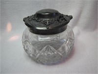 Beautiful Ornate Cut Glass Dresser Jar