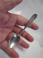 Ornate Sterling Silver Demitasse Spoon 4&1/4"