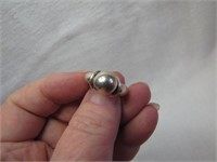 Vtg Mexico 925 Sterling Silver Ring Size 5&1/2