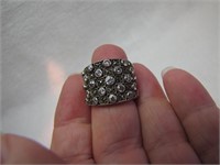 Vintage 925 Sterling Silver Marcasite Ring Sz 7