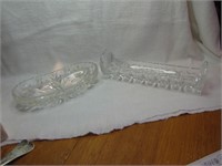 2 Pc. Vintage Cut Crystal (each with chip)