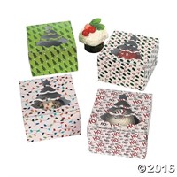 (2) Fun Express 1X Christmas Cupcake Boxes, 12-Pk