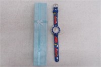 Fire Truck/Hydrant Children's Wrist Watch, Blue