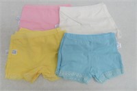 12-Pack Girl's Medium Trunk Underwear, 4 Colours