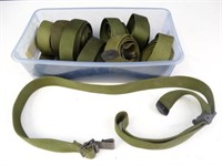 (9) Military Surplus Belts - Green