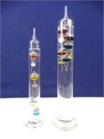 Pair of Galileo Style Thermometers
