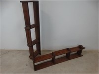 Pair of Tall Solid Wood Shelves