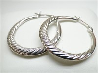 925 Silver Hoop Earrings