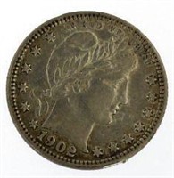1902 Barber Silver Quarter *Better
