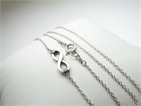 925 Silver Infinity Endless Love Necklace