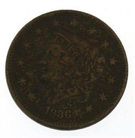 1836 Braided Hair Copper Large Cent