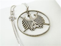 German  Coin Pendant Necklace