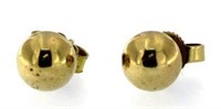 14kt Gold 6.2 mm Ball Earrings