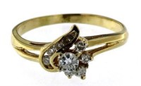 14kt Gold Brilliant Diamond Solitaire Ring