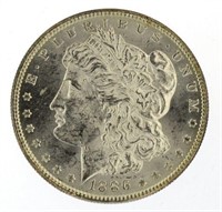 1886-P Gem BU Morgan Silver Dollar