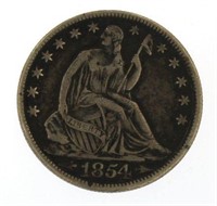 1854-O "Arrows" Seated Liberty Silver Half Dollar