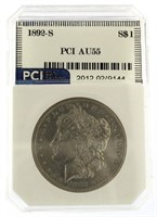 1892-S AU55 Morgan Silver Dollar *Key Date