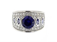 Brilliant 2.50 ct Tanzanite Designer Ring