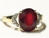 $200 St. Silver Ruby Ring