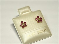 $250 14K Ruby Diamond Earrings