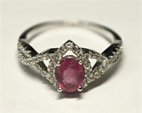 $200 St. Silver Ruby RIng