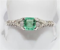 $2500 14K Emerald Diamond