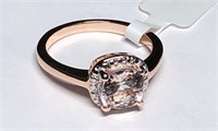 $200. S/Silver CZ Morganite Ring