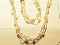 $160. S/Silver Pearl Necklace & Bracelet
