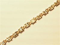 $1200. Rose Gold Plated St/Sil Morganite Bracelet
