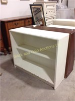 29" White Wood Bookcase