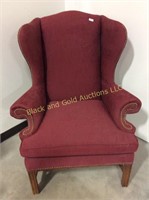 Maroon Wing Back Chair