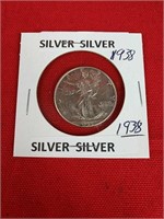 1938 Walker Silver Half Dollar