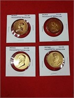 Four Presidential Medallions
