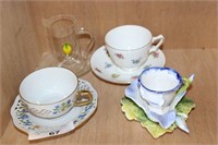 SELECTION OF TEA CUPS AND SAUCER