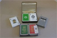 SELECTION OF VINTAGE PLAYING CARDS AND MORE