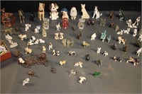 Dog Figurines - Porcelain & Metal